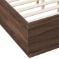vidaXL Bettgestell Braun Eichen-Optik 140x190 cm Holzwerkstoff vidaXL Bettgestell Braun Eichen-Optik 140x190 cm Holzwerkstoff