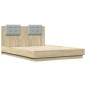 vidaXL Bettgestell mit Kopfteil Sonoma-Eiche 140x190 cm Holzwerkstoff vidaXL Bettgestell mit Kopfteil Sonoma-Eiche 140x190 cm Holzwerkstoff