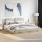 vidaXL Bettgestell mit Kopfteil Sonoma-Eiche 180x200 cm Holzwerkstoff vidaXL Bettgestell mit Kopfteil Sonoma-Eiche 180x200 cm Holzwerkstoff