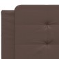 vidaXL Bettgestell mit LED Braun 200x200 cm Kunstleder vidaXL Bettgestell mit LED Braun 200x200 cm Kunstleder