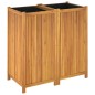 vidaXL Pflanzkübel mit Einlage 100x50x100 cm Massivholz Akazie vidaXL Pflanzkübel mit Einlage 100x50x100 cm Massivholz Akazie