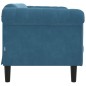 vidaXL Sofa 2-Sitzer Blau Samt vidaXL Sofa 2-Sitzer Blau Samt