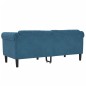 vidaXL Sofa 2-Sitzer Blau Samt vidaXL Sofa 2-Sitzer Blau Samt