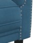 vidaXL Sofa 2-Sitzer Blau Samt vidaXL Sofa 2-Sitzer Blau Samt