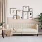 vidaXL Sofa 2-Sitzer Creme Stoff vidaXL Sofa 2-Sitzer Creme Stoff