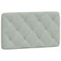 vidaXL Bett mit Matratze Hellgrau 90x190 cm Samt vidaXL Bett mit Matratze Hellgrau 90x190 cm Samt