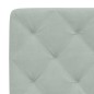 vidaXL Bett mit Matratze Hellgrau 90x190 cm Samt vidaXL Bett mit Matratze Hellgrau 90x190 cm Samt
