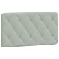 vidaXL Bett mit Matratze Hellgrau 100x200 cm Samt vidaXL Bett mit Matratze Hellgrau 100x200 cm Samt