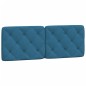 vidaXL Bett mit Matratze Blau 140x190 cm Samt vidaXL Bett mit Matratze Blau 140x190 cm Samt