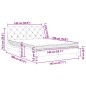 vidaXL Bett mit Matratze Blau 140x190 cm Samt vidaXL Bett mit Matratze Blau 140x190 cm Samt