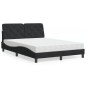 vidaXL Bett mit Matratze Schwarz 140x190 cm Samt vidaXL Bett mit Matratze Schwarz 140x190 cm Samt