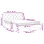 vidaXL Bett mit Matratze Dunkelgrün 140x200 cm Samt vidaXL Bett mit Matratze Dunkelgrün 140x200 cm Samt