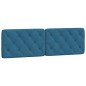 vidaXL Bett mit Matratze Blau 160x200 cm Samt vidaXL Bett mit Matratze Blau 160x200 cm Samt