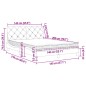 vidaXL Bett mit Matratze Rosa 140x200 cm Samt vidaXL Bett mit Matratze Rosa 140x200 cm Samt