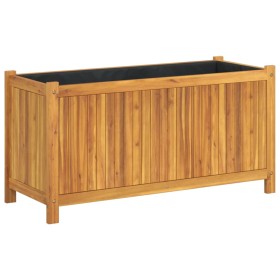 vidaXL Pflanzkübel mit Einlage 99,5x38x50 cm Massivholz Akazie