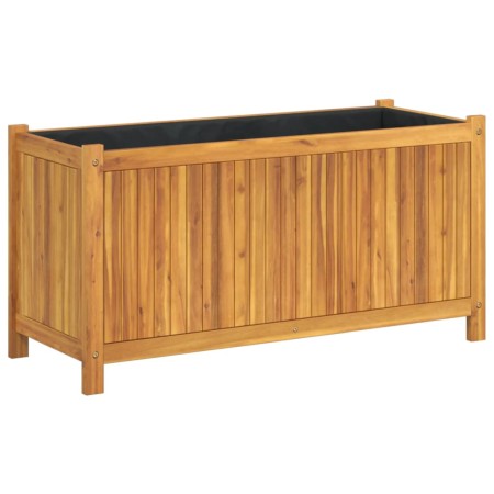 vidaXL Pflanzkübel mit Einlage 99,5x38x50 cm Massivholz Akazie