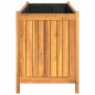 vidaXL Pflanzkübel mit Einlage 99,5x38x50 cm Massivholz Akazie vidaXL Pflanzkübel mit Einlage 99,5x38x50 cm Massivholz Akazie