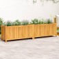 vidaXL Pflanzkübel mit Einlage 199x38,5x50 cm Massivholz Akazie vidaXL Pflanzkübel mit Einlage 199x38,5x50 cm Massivholz Akazie
