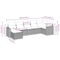vidaXL 7-tlg. Garten-Sofagarnitur mit Kissen Braun Poly Rattan vidaXL 7-tlg. Garten-Sofagarnitur mit Kissen Braun Poly Rattan
