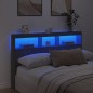 vidaXL LED-Kopfteil mit Ablage Betongrau 160x17x102 cm