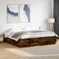 vidaXL Bettgestell Räuchereiche 200x200 cm Holzwerkstoff vidaXL Bettgestell Räuchereiche 200x200 cm Holzwerkstoff