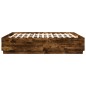 vidaXL Bettgestell Räuchereiche 200x200 cm Holzwerkstoff vidaXL Bettgestell Räuchereiche 200x200 cm Holzwerkstoff