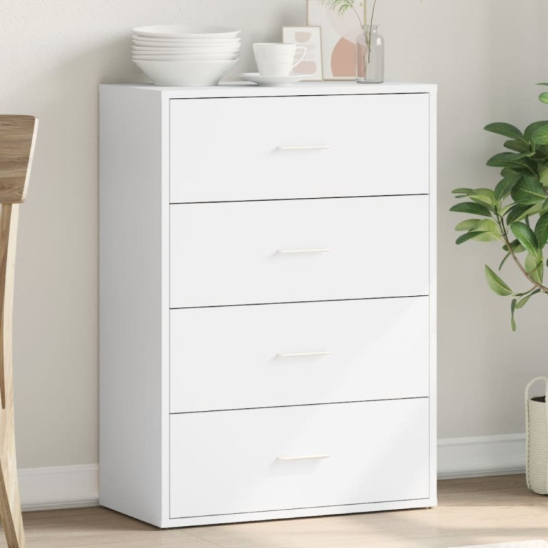 vidaXL Sideboard Weiß 60x31x84 cm Holzwerkstoff vidaXL Sideboard Weiß 60x31x84 cm Holzwerkstoff