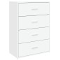 vidaXL Sideboard Weiß 60x31x84 cm Holzwerkstoff vidaXL Sideboard Weiß 60x31x84 cm Holzwerkstoff