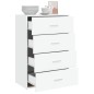 vidaXL Sideboard Weiß 60x31x84 cm Holzwerkstoff vidaXL Sideboard Weiß 60x31x84 cm Holzwerkstoff