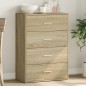 vidaXL Sideboard Sonoma-Eiche 60x31x84 cm Holzwerkstoff vidaXL Sideboard Sonoma-Eiche 60x31x84 cm Holzwerkstoff