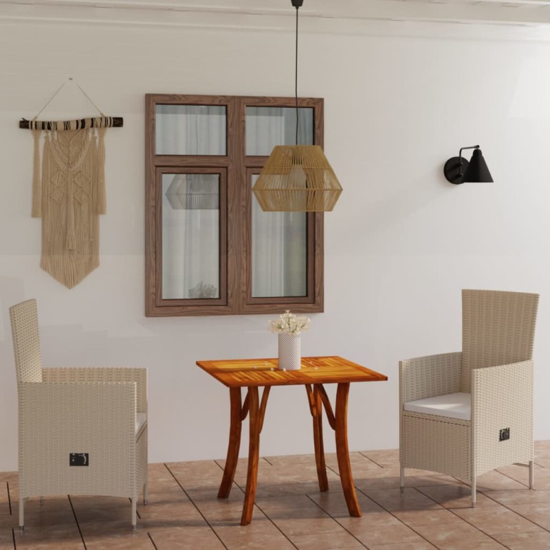3-tlg. Garten-Essgruppe Beige 3-tlg. Garten-Essgruppe Beige