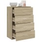vidaXL Sideboard Sonoma-Eiche 60x31x84 cm Holzwerkstoff vidaXL Sideboard Sonoma-Eiche 60x31x84 cm Holzwerkstoff