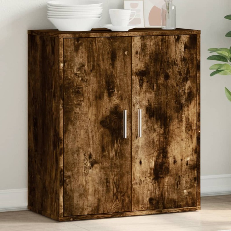 vidaXL Sideboard Räuchereiche 79x38x80 cm Holzwerkstoff vidaXL Sideboard Räuchereiche 79x38x80 cm Holzwerkstoff