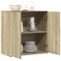 vidaXL Sideboard Sonoma-Eiche 79x38x80 cm Holzwerkstoff vidaXL Sideboard Sonoma-Eiche 79x38x80 cm Holzwerkstoff