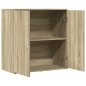 vidaXL Sideboard Sonoma-Eiche 79x38x80 cm Holzwerkstoff vidaXL Sideboard Sonoma-Eiche 79x38x80 cm Holzwerkstoff