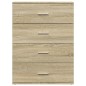 vidaXL Sideboard Sonoma-Eiche 60x39x80 cm Holzwerkstoff vidaXL Sideboard Sonoma-Eiche 60x39x80 cm Holzwerkstoff