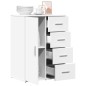 vidaXL Sideboard Weiß 59x39x80 cm Holzwerkstoff vidaXL Sideboard Weiß 59x39x80 cm Holzwerkstoff