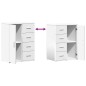 vidaXL Sideboard Weiß 59x39x80 cm Holzwerkstoff vidaXL Sideboard Weiß 59x39x80 cm Holzwerkstoff