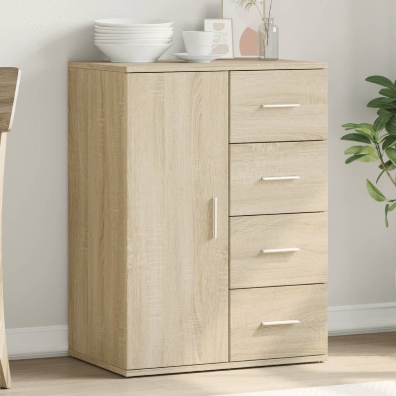 vidaXL Sideboard Sonoma-Eiche 59x39x80 cm Holzwerkstoff vidaXL Sideboard Sonoma-Eiche 59x39x80 cm Holzwerkstoff