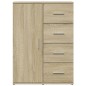 vidaXL Sideboard Sonoma-Eiche 59x39x80 cm Holzwerkstoff vidaXL Sideboard Sonoma-Eiche 59x39x80 cm Holzwerkstoff