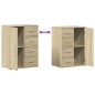 vidaXL Sideboard Sonoma-Eiche 59x39x80 cm Holzwerkstoff vidaXL Sideboard Sonoma-Eiche 59x39x80 cm Holzwerkstoff