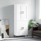 Highboard Weiß 69,5x34x180 cm Holzwerkstoff Highboard Weiß 69,5x34x180 cm Holzwerkstoff