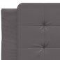 vidaXL Bett mit Matratze Grau 90x200 cm Kunstleder vidaXL Bett mit Matratze Grau 90x200 cm Kunstleder