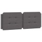 vidaXL Bett mit Matratze Grau 140x190 cm Kunstleder vidaXL Bett mit Matratze Grau 140x190 cm Kunstleder