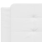 vidaXL Bett mit Matratze Weiß 160x200 cm Kunstleder vidaXL Bett mit Matratze Weiß 160x200 cm Kunstleder
