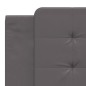 vidaXL Bett mit Matratze Grau 180x200 cm Kunstleder vidaXL Bett mit Matratze Grau 180x200 cm Kunstleder