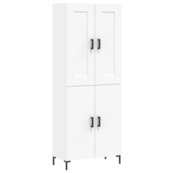 Highboard Weiß 69,5x34x180 cm Holzwerkstoff