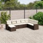 vidaXL 8-tlg. Garten-Sofagarnitur mit Kissen Braun Poly Rattan vidaXL 8-tlg. Garten-Sofagarnitur mit Kissen Braun Poly Rattan