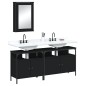 vidaXL 3-tlg. Badmöbel-Set Schwarz Holzwerkstoff vidaXL 3-tlg. Badmöbel-Set Schwarz Holzwerkstoff