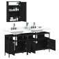 vidaXL 3-tlg. Badmöbel-Set Schwarz Holzwerkstoff vidaXL 3-tlg. Badmöbel-Set Schwarz Holzwerkstoff
